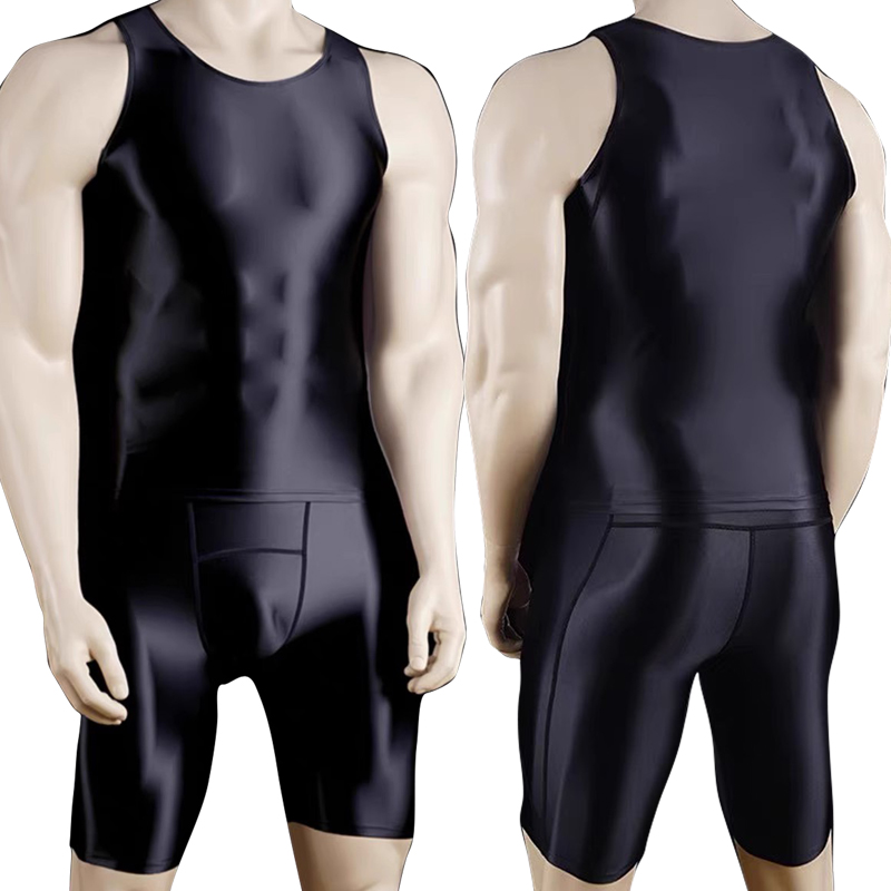 Compression Shorts Athletes - Celana ketat kebugaran pria, rompi Fitness