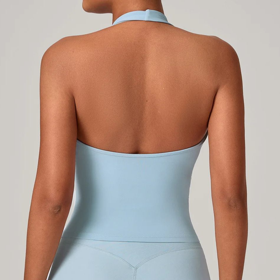 Quick Dry Underwear - Ningyu Rompi Yoga Kerah V Kerut