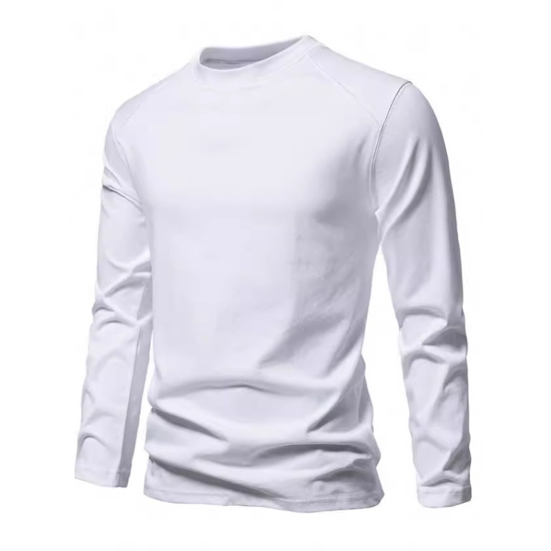 Kaos Lengan Panjang Pria Ameri - Undershirt Crew Neck ulasan dan harga