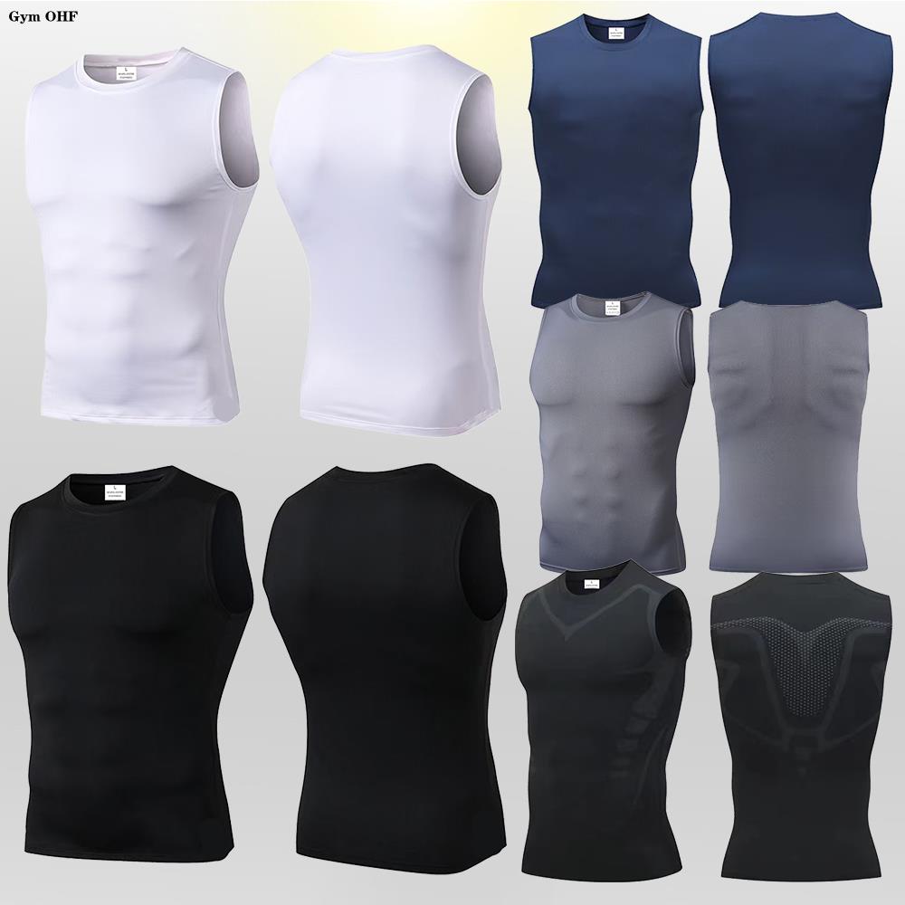 Tank Top Kompresi Pria Rompi O - Sleeveless Undershirt ulasan dan harga