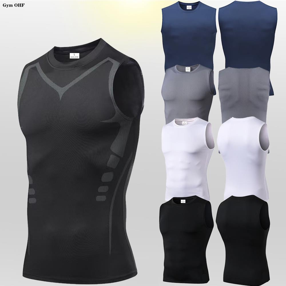 Tank Top Kompresi Pria Rompi O - Sleeveless Undershirt ulasan dan harga