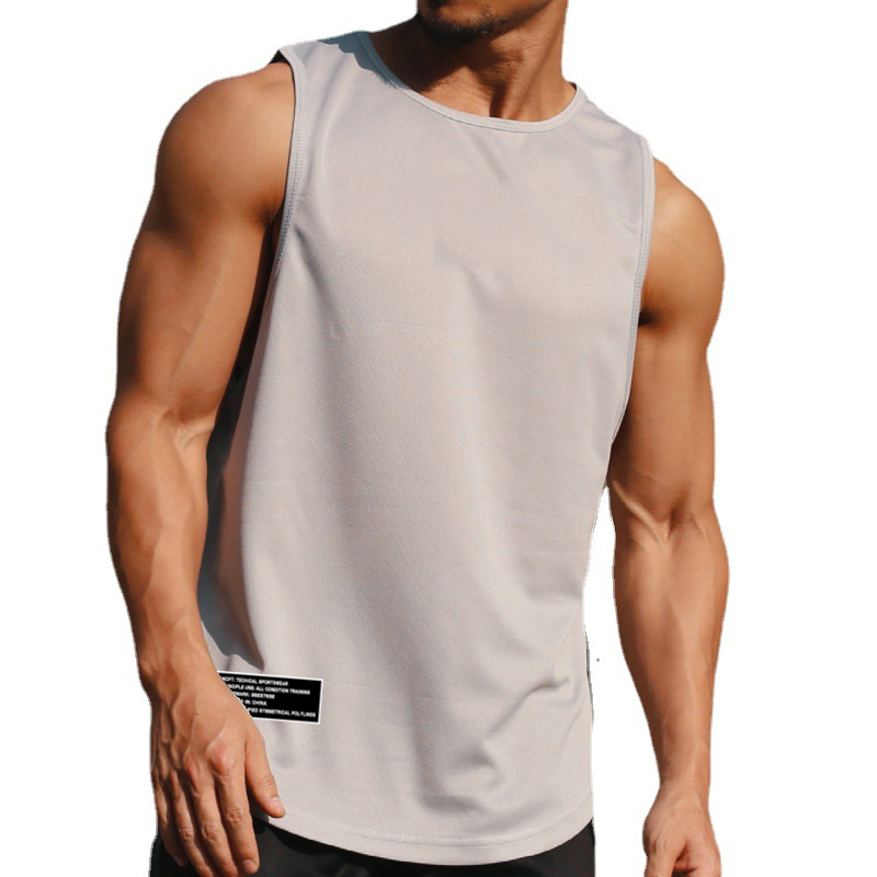 Singlet Gym Pria Tank Top Stri - Sleeveless Undershirt ulasan dan harga