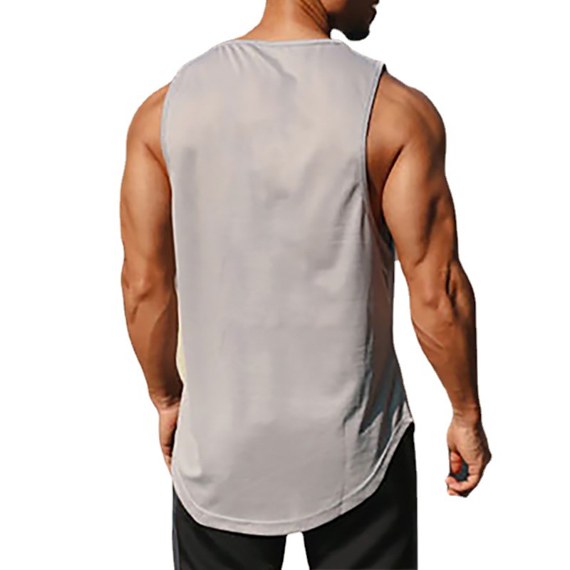 Singlet Gym Pria Tank Top Stri - Sleeveless Undershirt ulasan dan harga